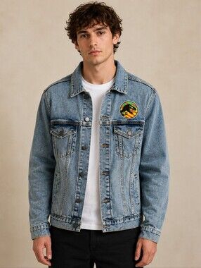 Jurassic Park 30th Anniversary Denim Jacket NWT Small Universal Studios